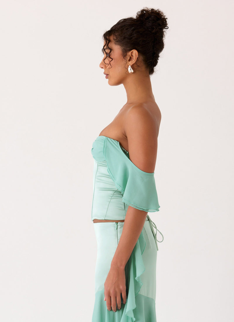 Deenesa Corset Top - Mint