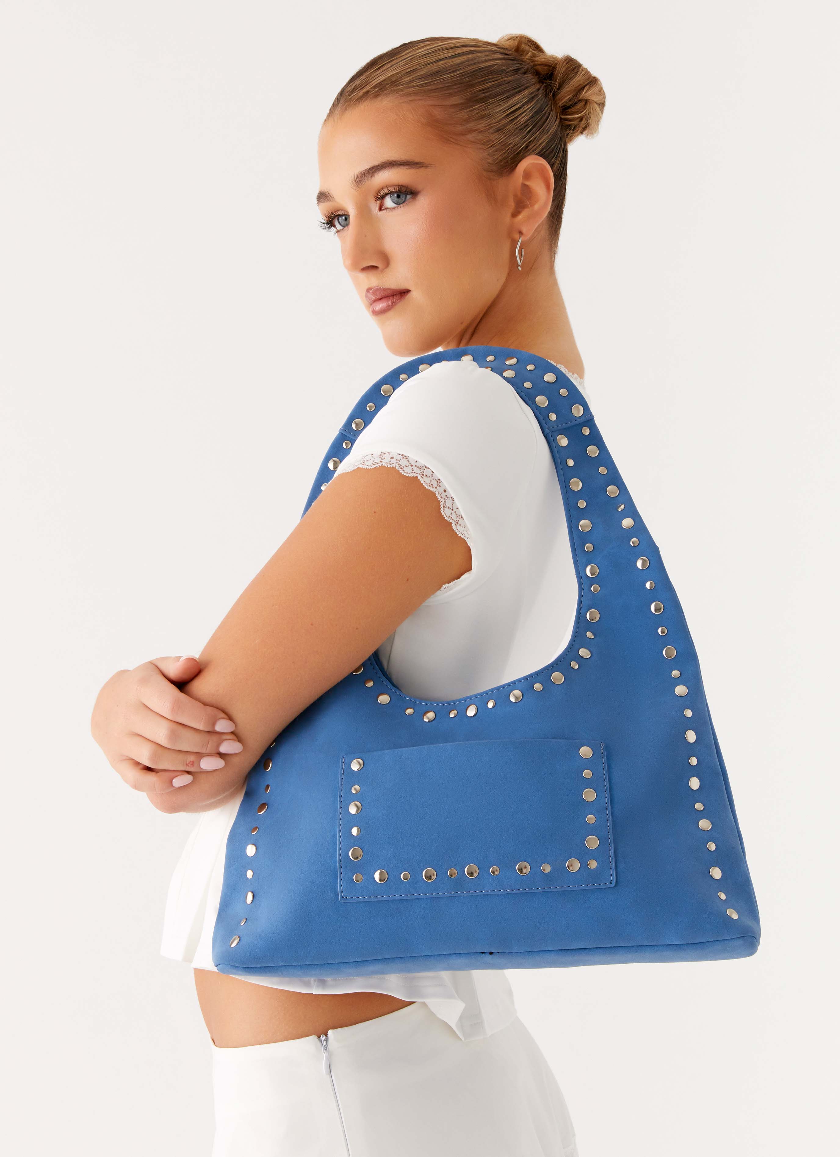 Delaney Shoulder Bag - Blue – Peppermayo Canada