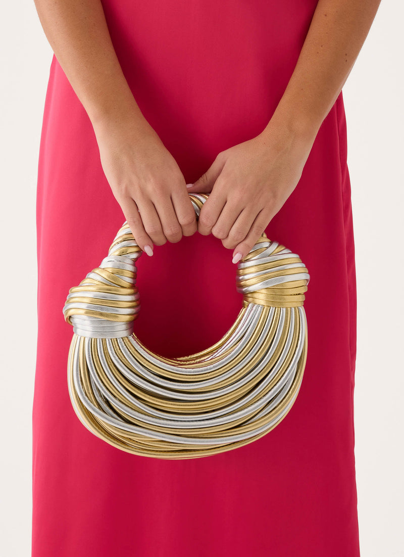 Delvie Evening Bag - Gold/Silver