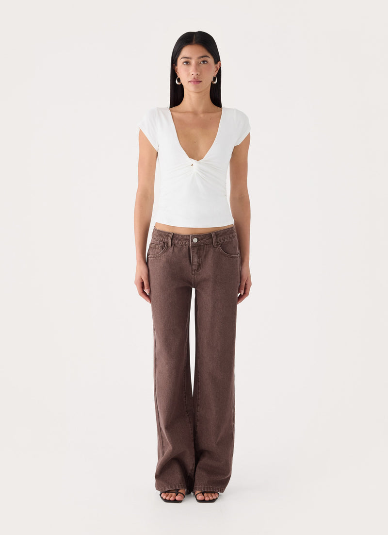 Derrie White Top - White