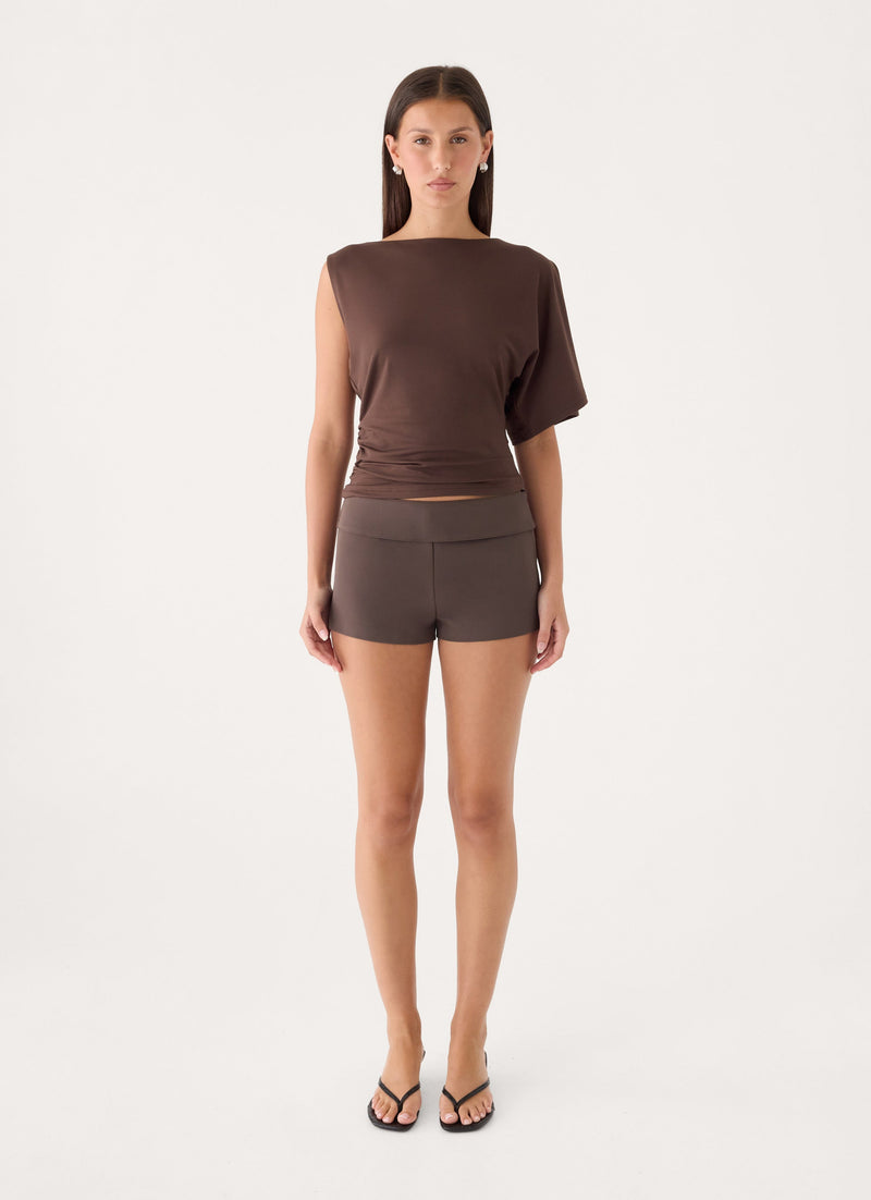 Dillan Mini Short - Chocolate