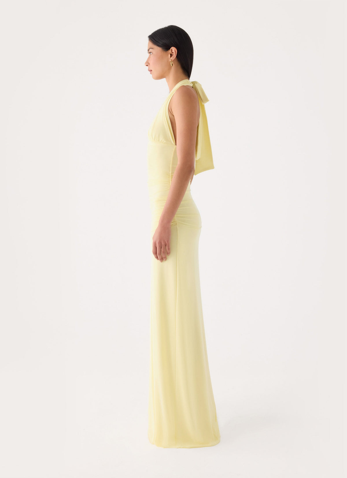 Dinah Halter Maxi Dress - Yellow