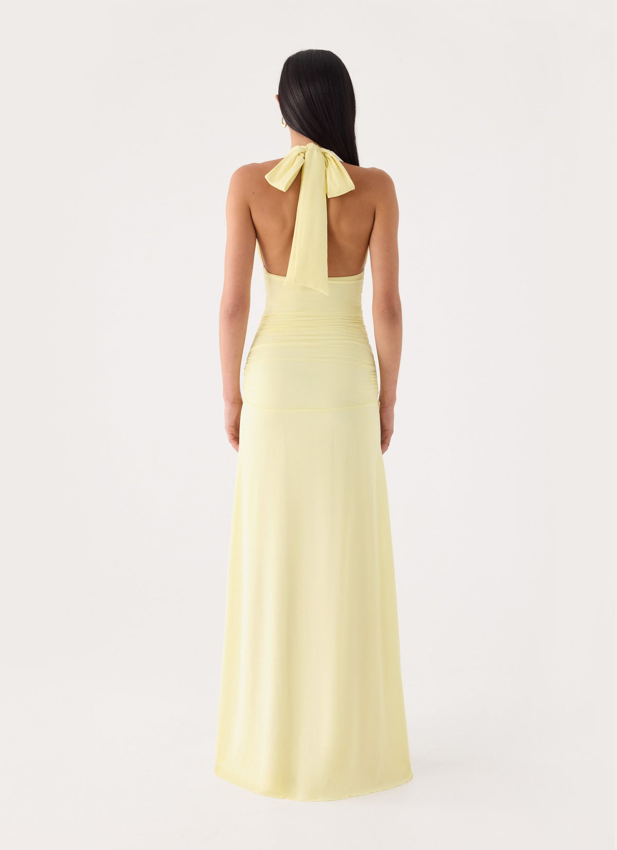 Dinah Halter Maxi Dress - Yellow