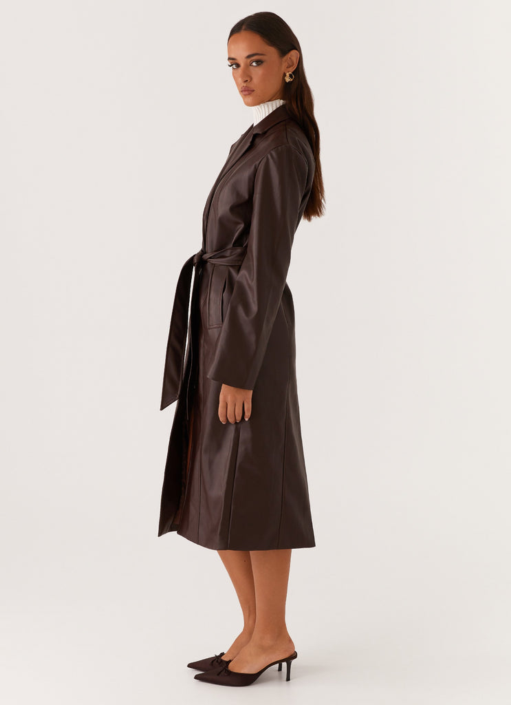 Dixie Trench Coat - Chocolate