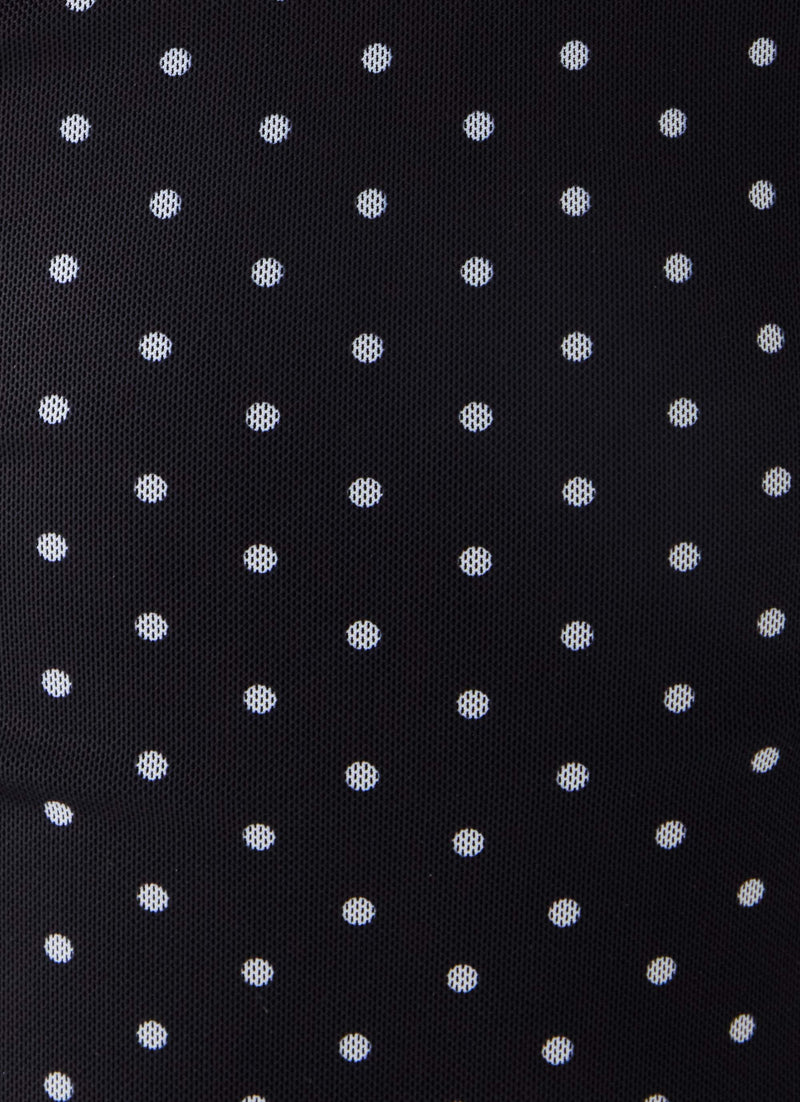 Dolores Midi Dress - Black Polka Dot