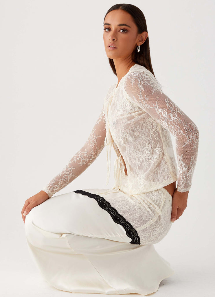 Duet Long Sleeve Top - Ivory