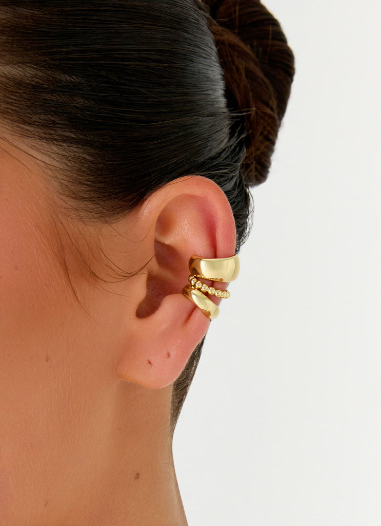 Power Trip Ear Cuffs - Gold