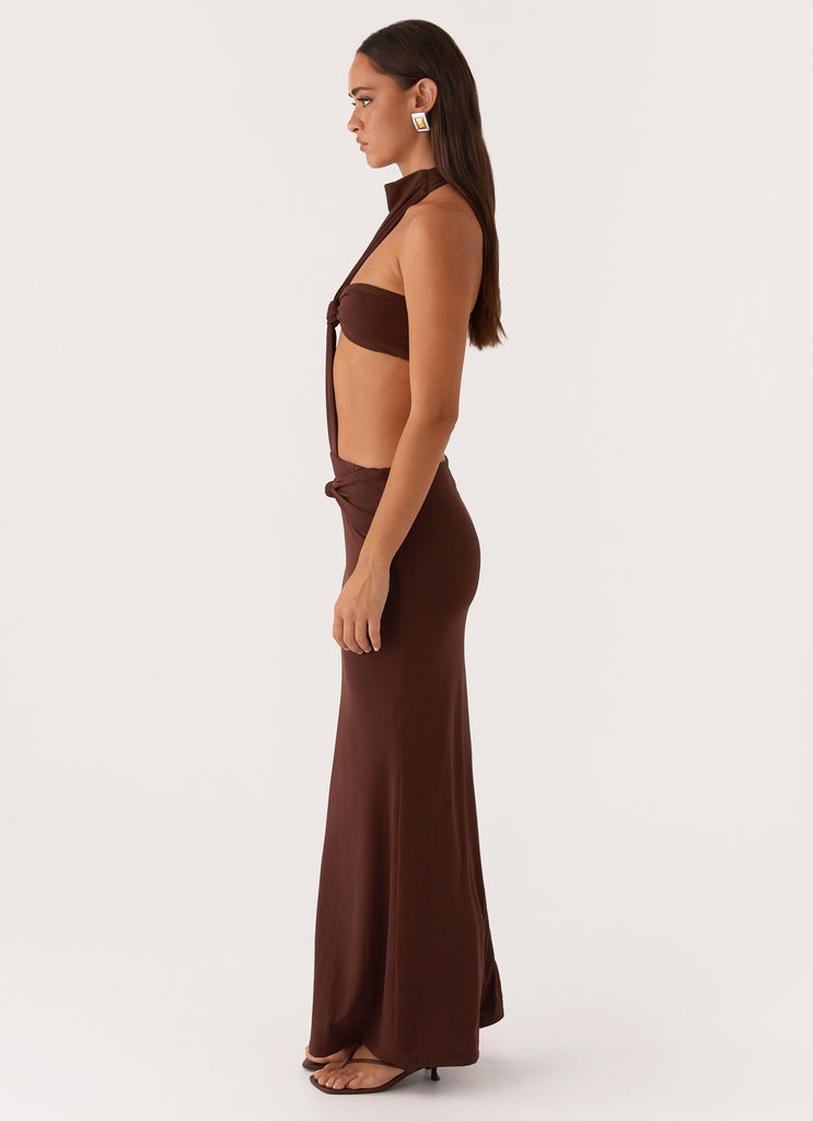 Elinor Maxi Dress - Chocolate