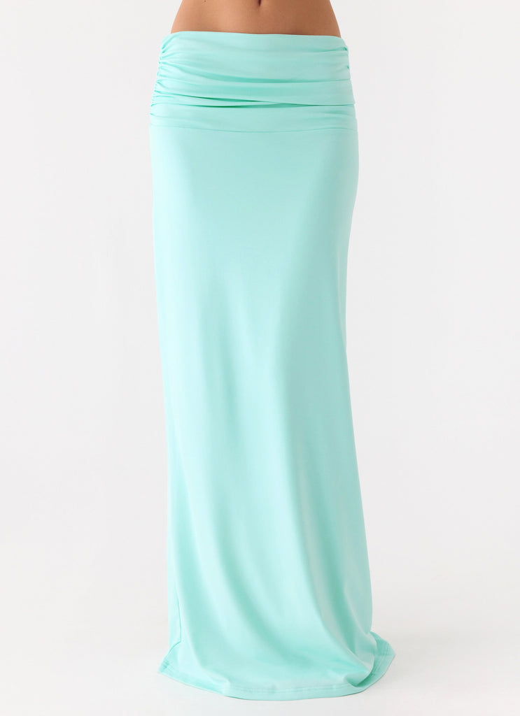 Elisabetta Maxi Skirt - Aqua
