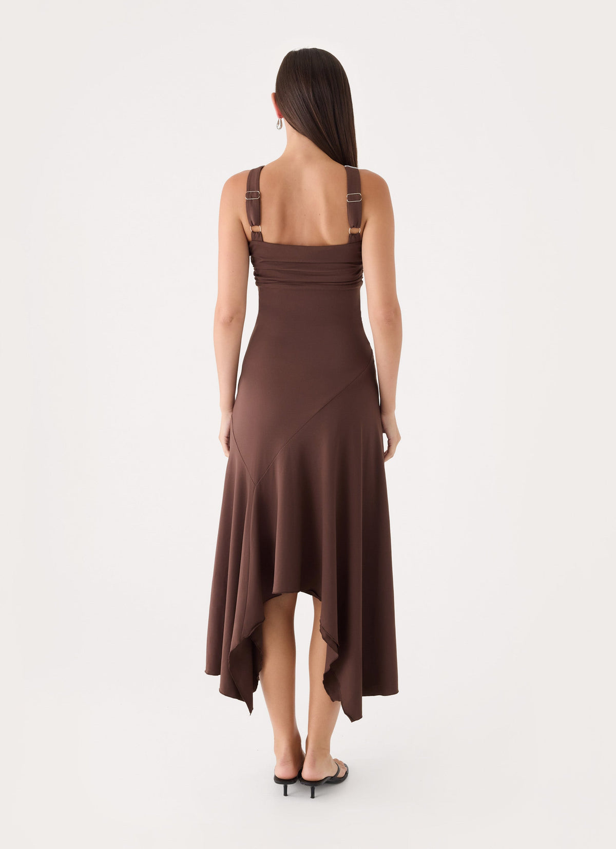 Elixia Midi Dress - Chocolate