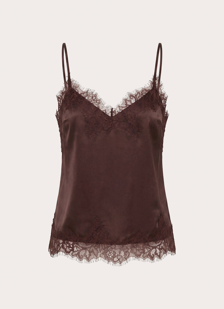 Ellora Cami Top - Chocolate