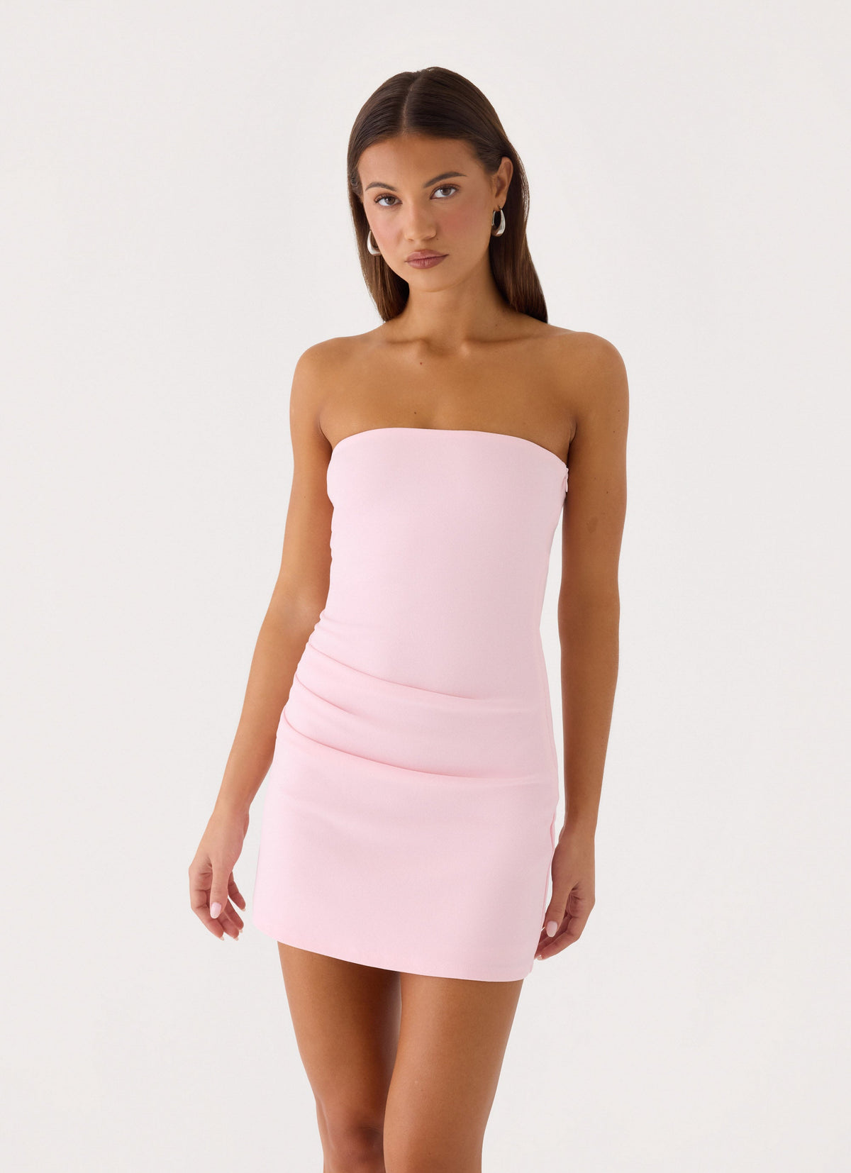 Eluna Strapless Mini Dress - Pink