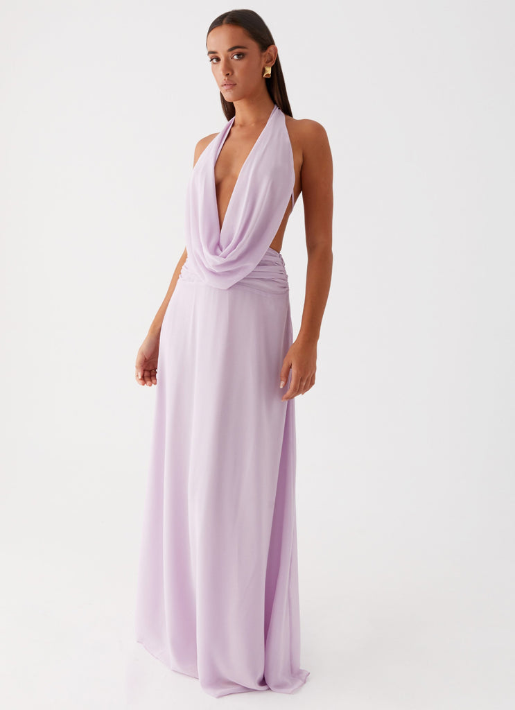 Elysia Chiffon Maxi Dress Lilac