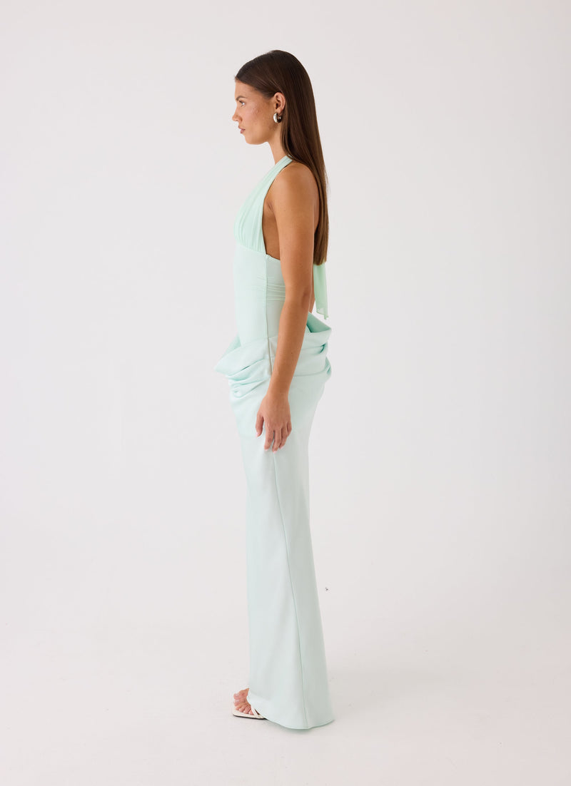 Emaretta Halter Maxi Dress - Mint