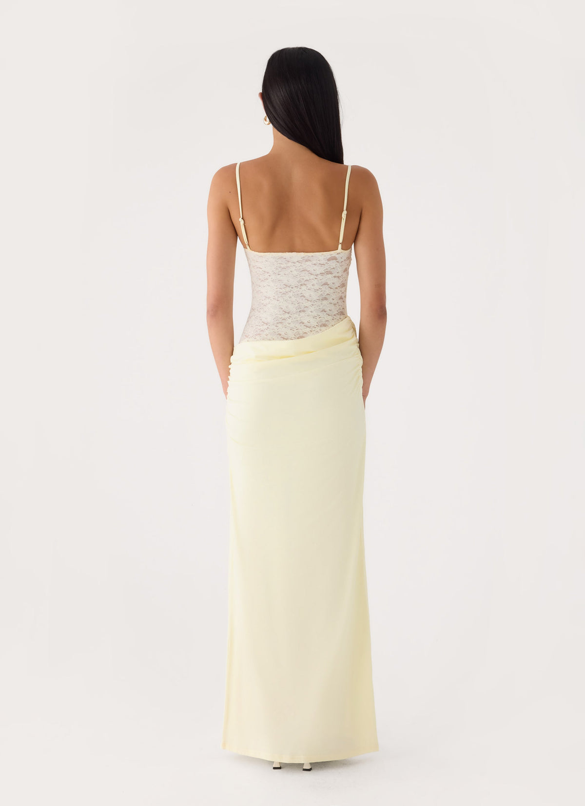Emesy Lace Maxi Dress - Yellow