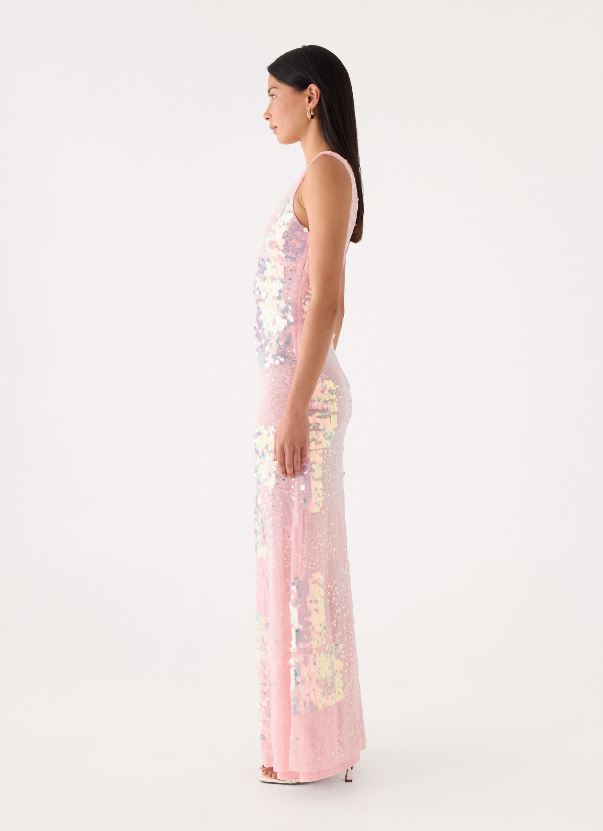 Erinah Sequin Maxi Dress - Pink