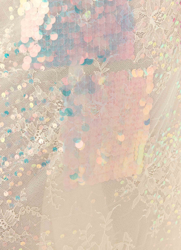 Erinah Sequin Maxi Skirt - Yellow