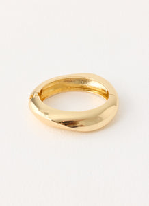 Faded Bloom Bangle - Gold