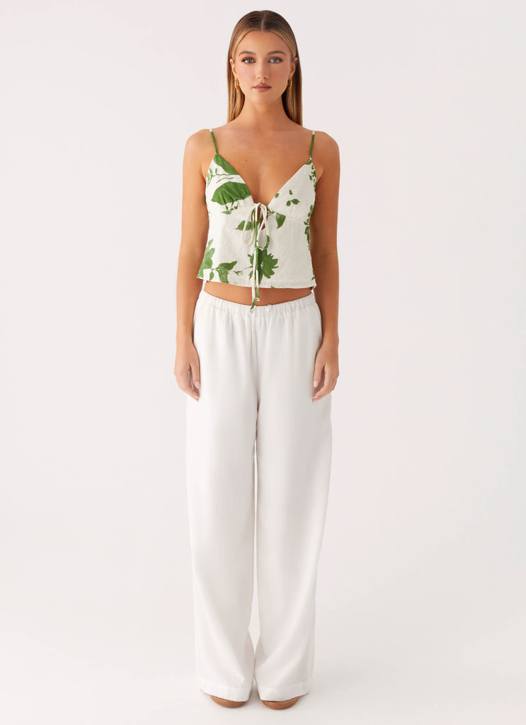 Faela Cami Top - Verdant Bloom