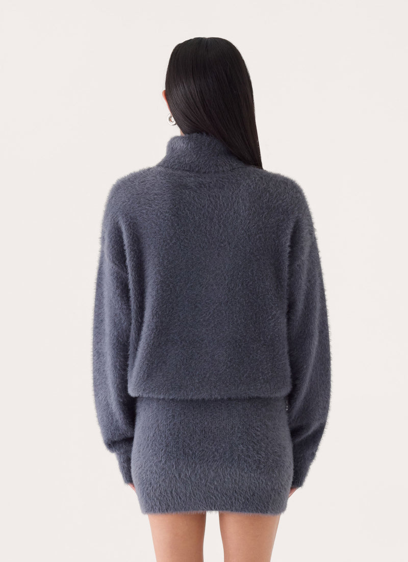 Fiora Rae Knit Dress - Grey
