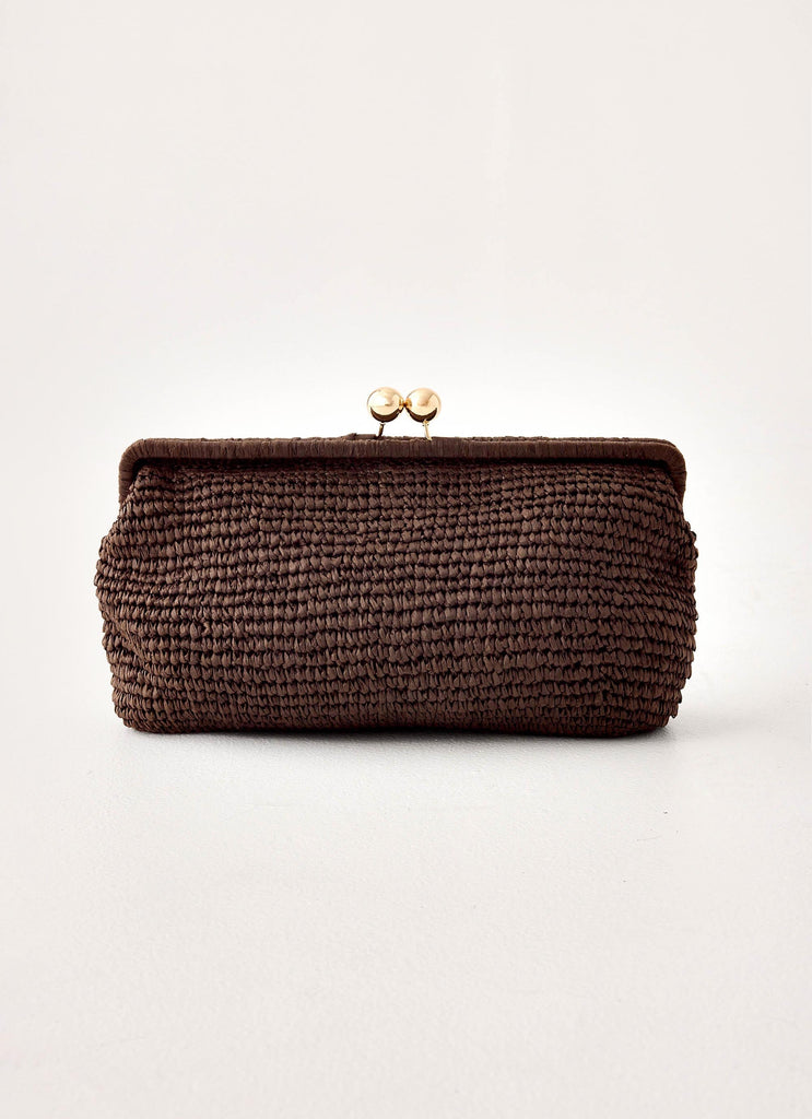 Gia Clutch Bag - Brown