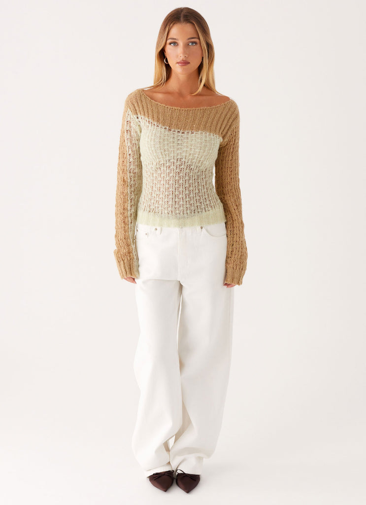 Haut en tricot Gretchen - Mint Spliced