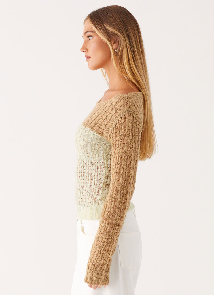 Haut en tricot Gretchen - Mint Spliced