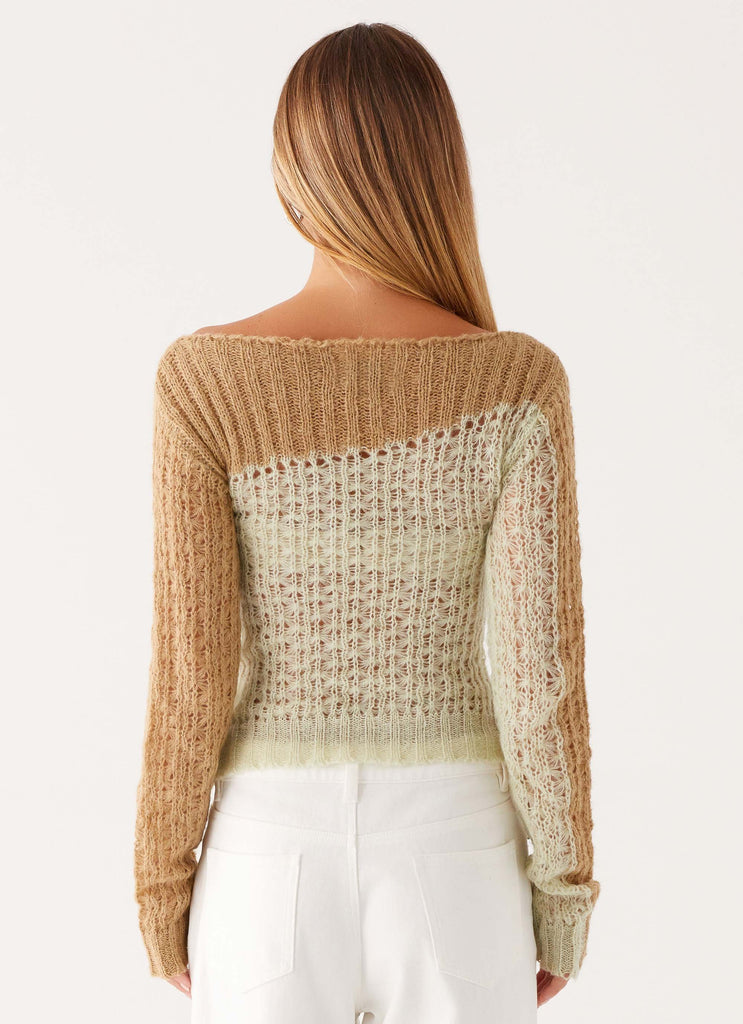 Haut en tricot Gretchen - Mint Spliced