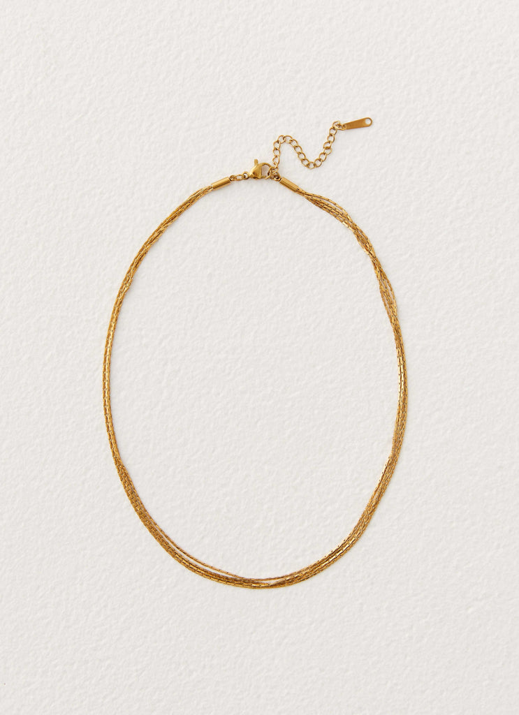 Head Held High Necklace - Gold