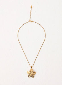 Hibiscus Gold Necklace - Gold