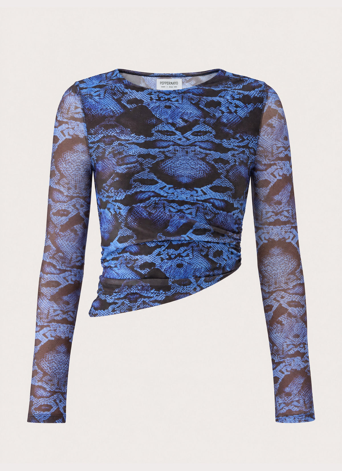 Hidden Agenda Long Sleeve Top - Snake Print
