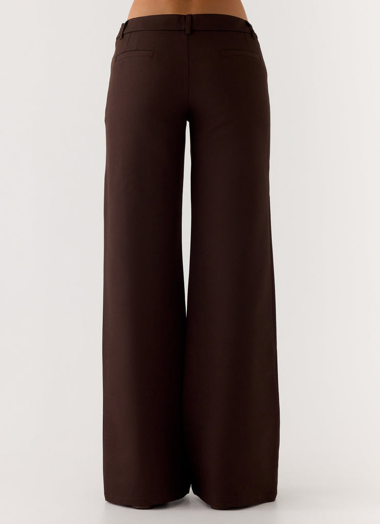 Hot as Ice Low Rise Pants - Chocolate