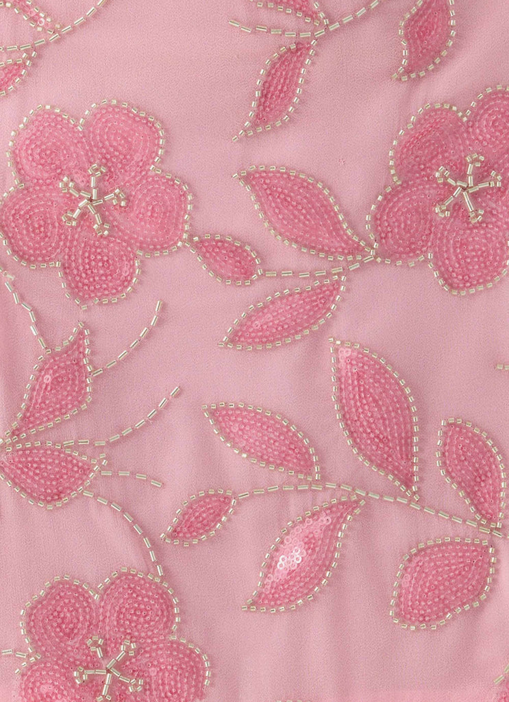 Iglesias Beaded Sequin Mini Skirt - Pink