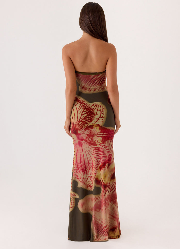 Iroha Strapless Maxi Dress - Jungle Grove