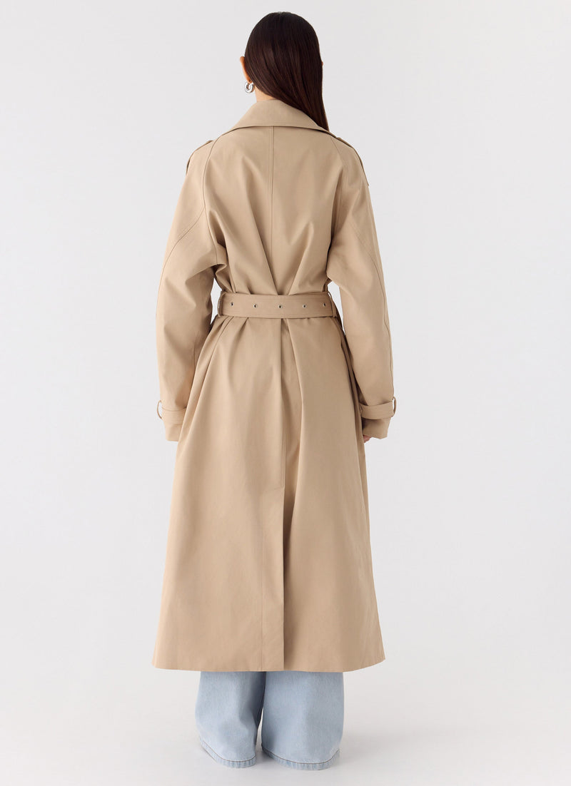 Jackie Trench Coat - Tan