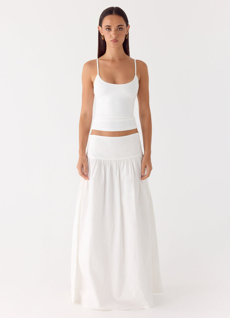 Jayne Maxi Skirt - White