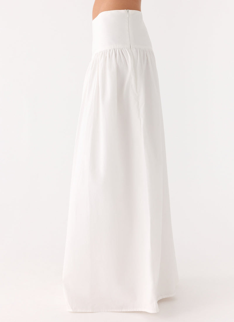 Jayne Maxi Skirt - White