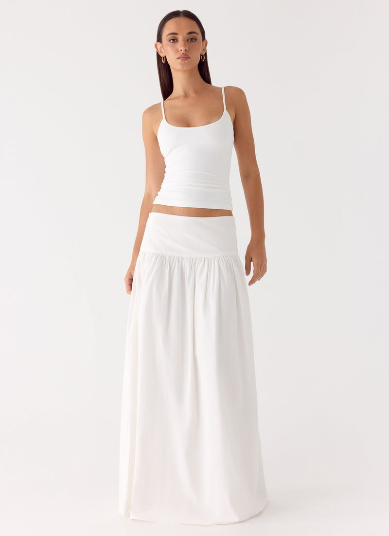 Jayne Maxi Skirt - White