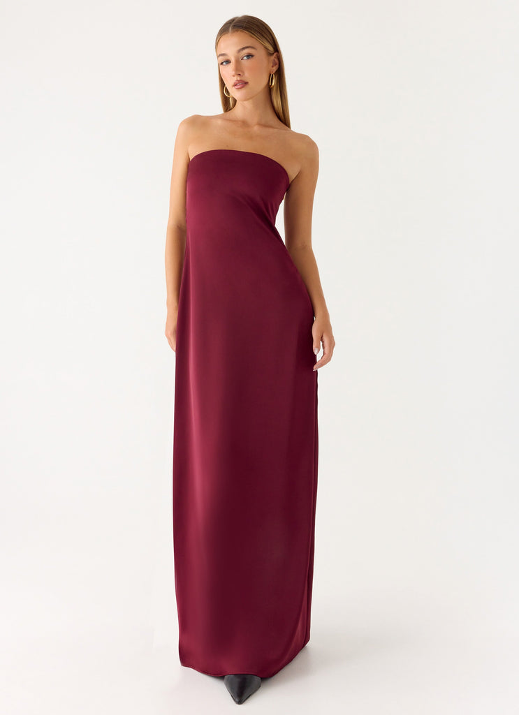 Jiana Maxi Dress - Merlot