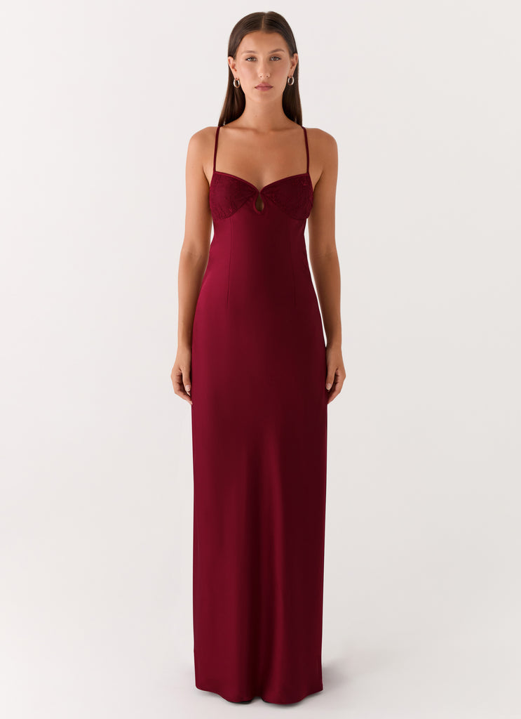 Joanie Maxi Dress - Maroon