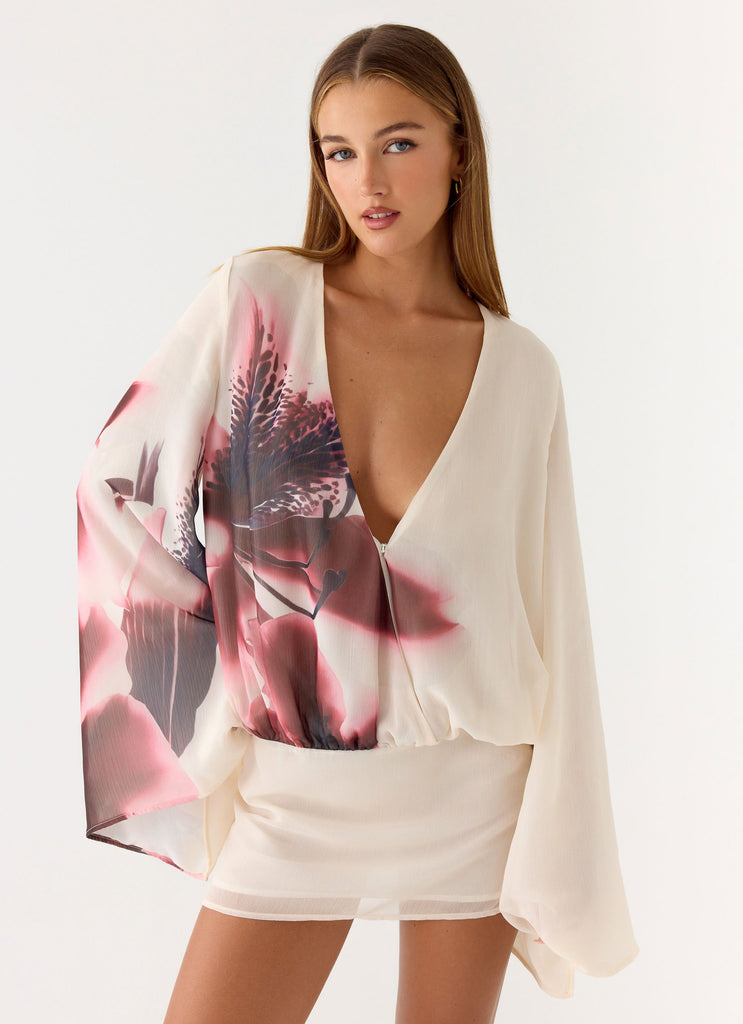 Floral Long Sleeve Dresses