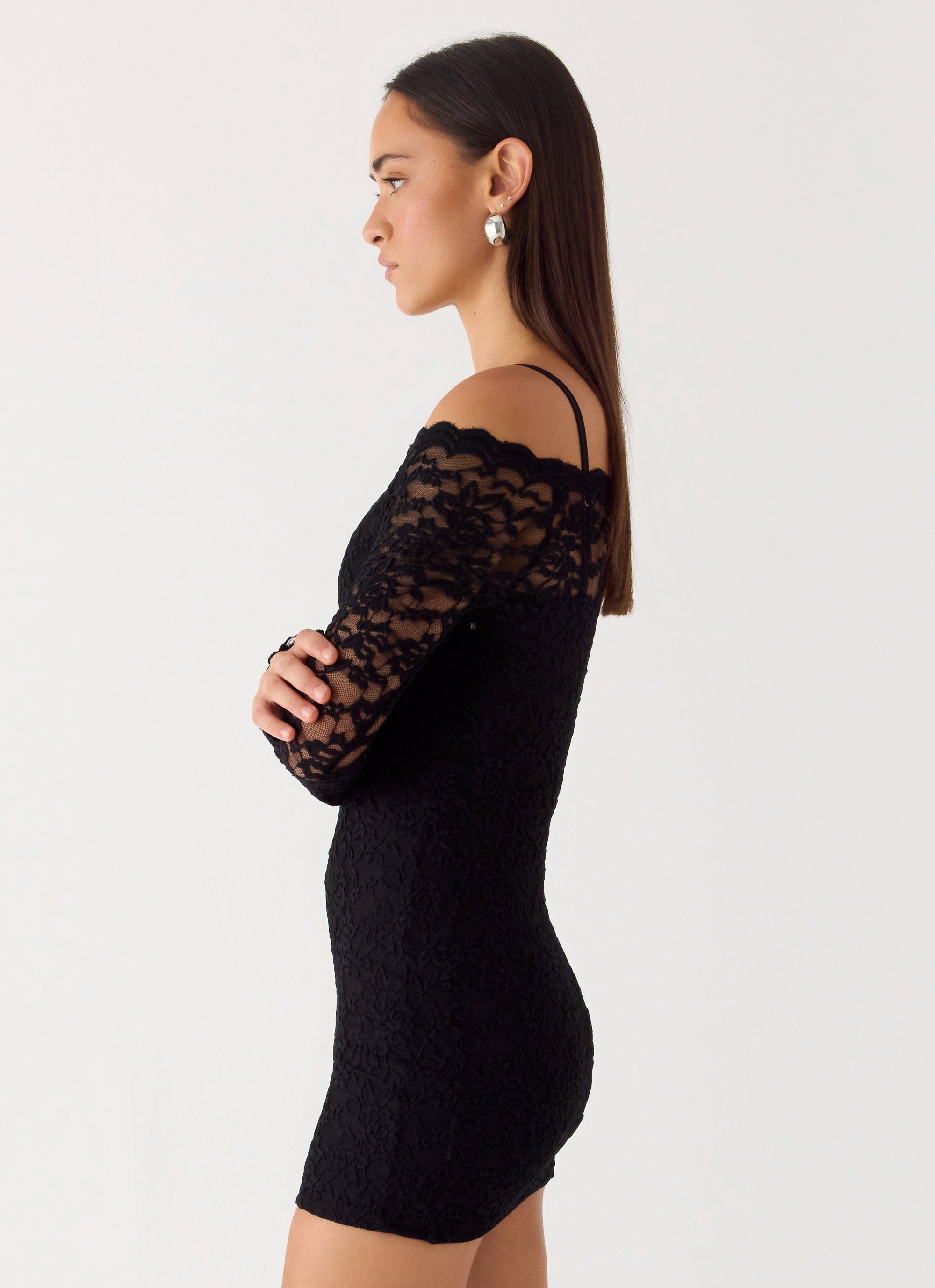 Just This Once Lace Mini Dress