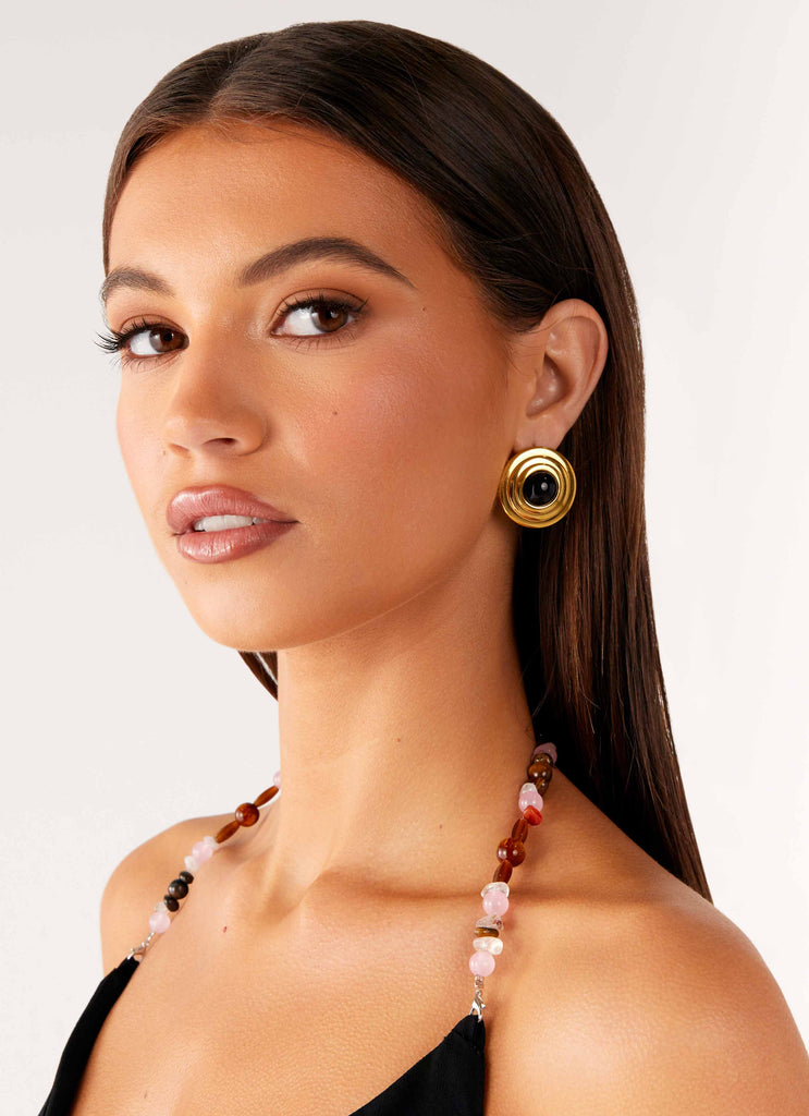 Kalia Earrings - Black