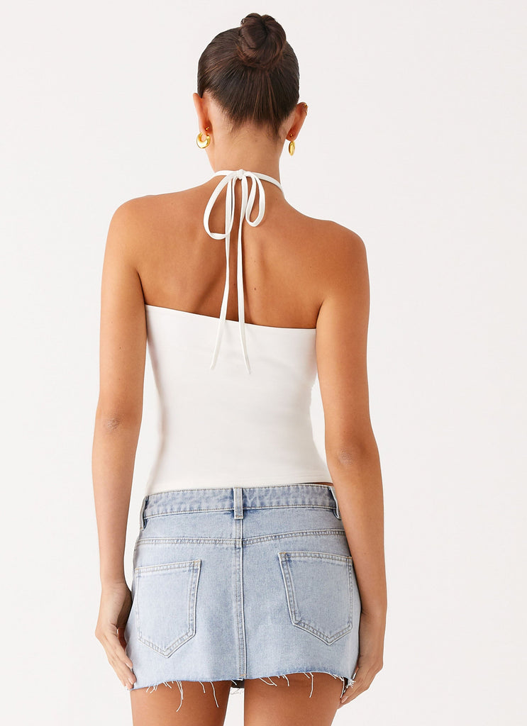 Kamen Low Rise Mini Skirt - Light Denim