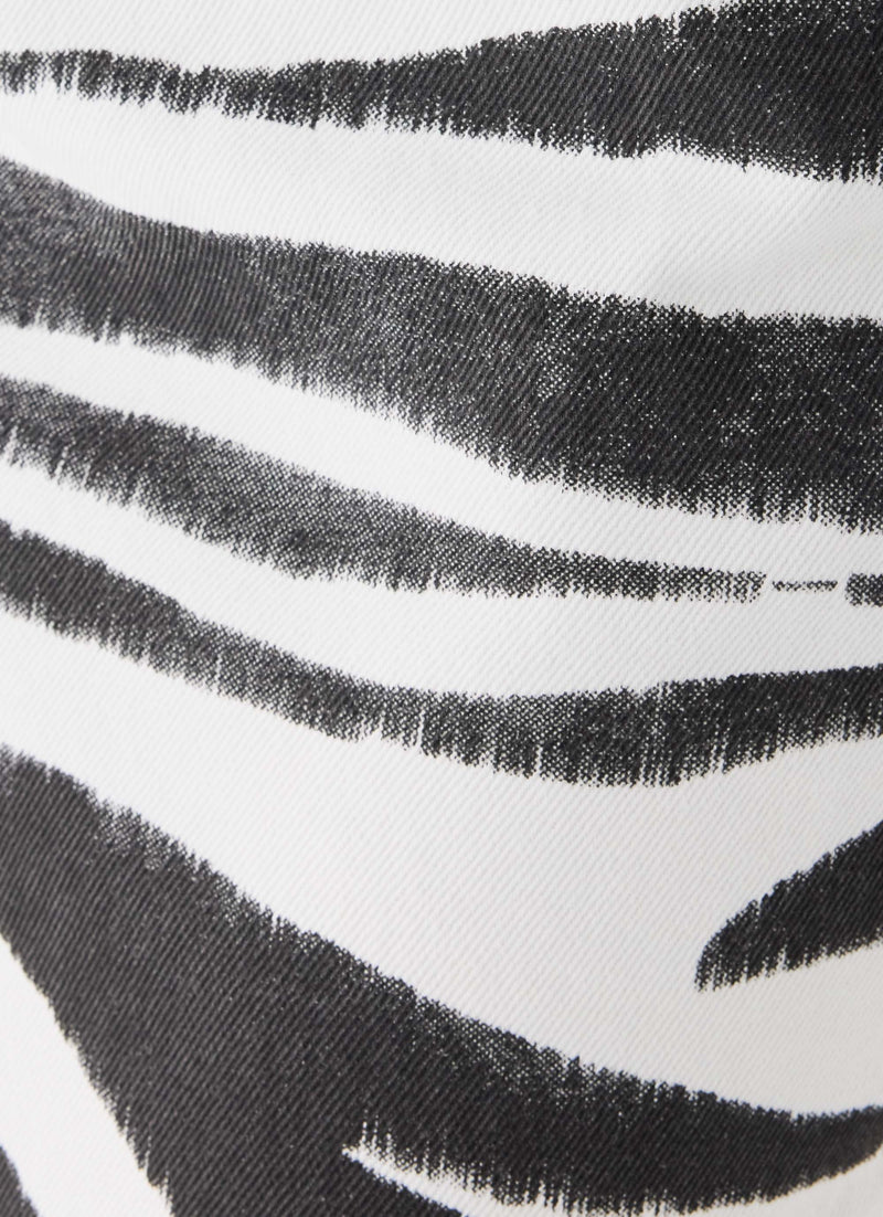 Kamili Low Rise Midi Skirt - Zebra