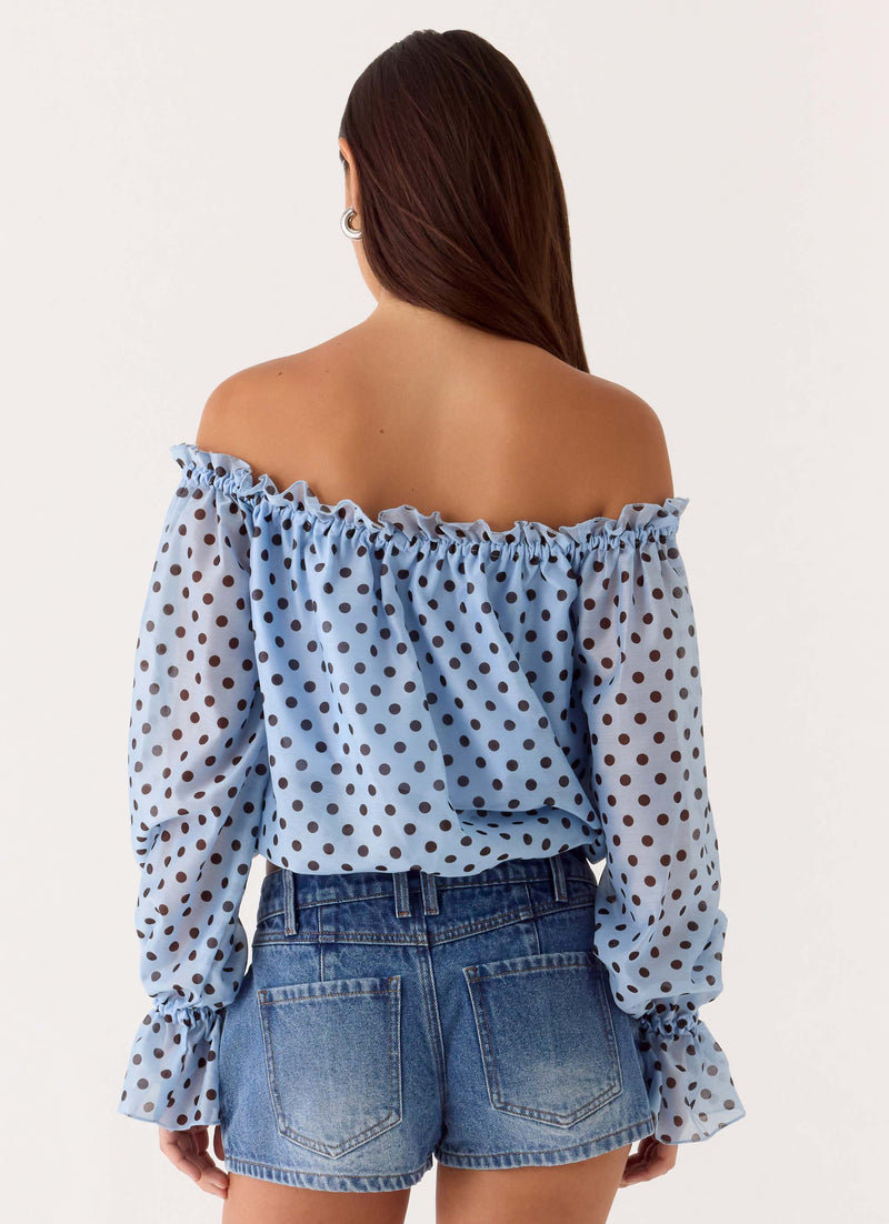 Kayda Low Rise Denim Shorts - Blue Wash