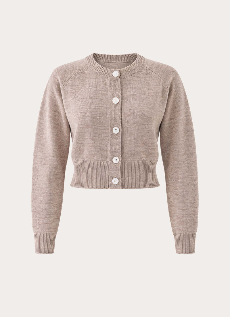 Keanne Knit Cardigan - Beige