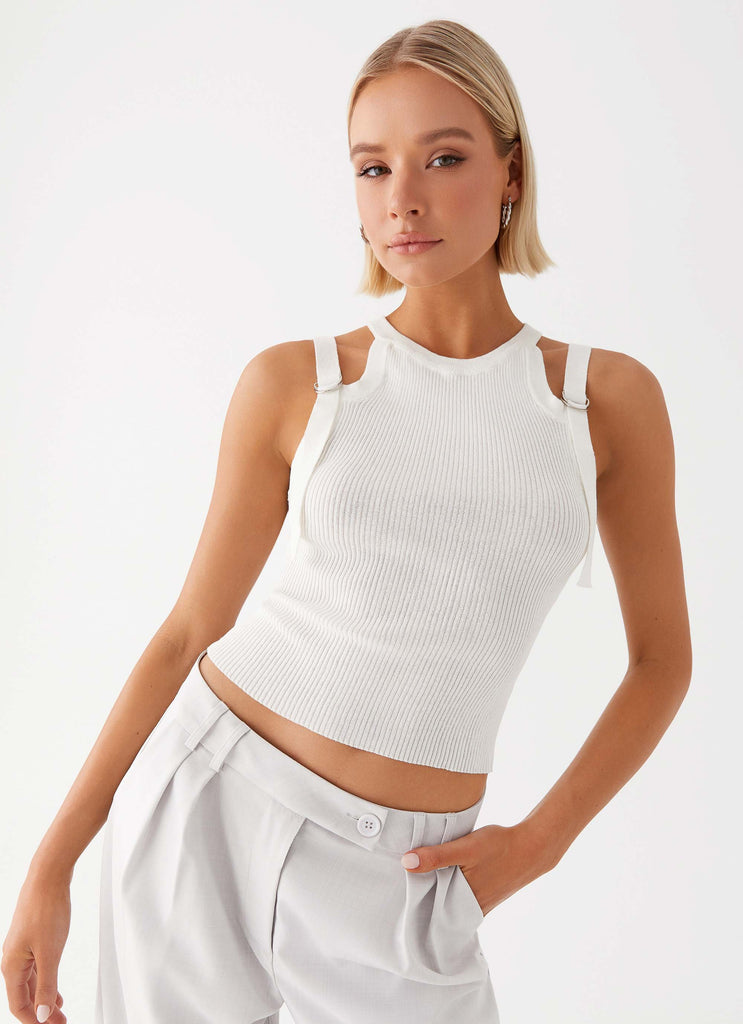 Keeley Racer Top - White