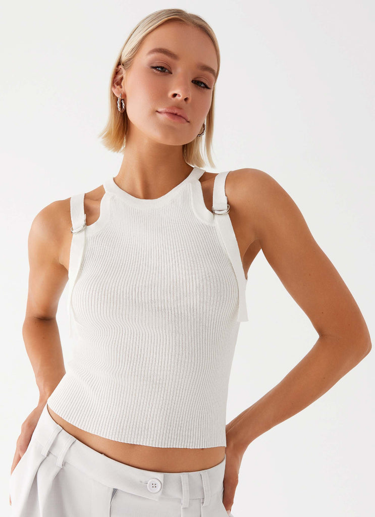 Keeley Racer Top - White