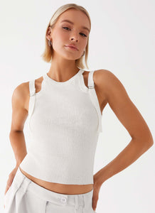 Keeley Racer Top - White